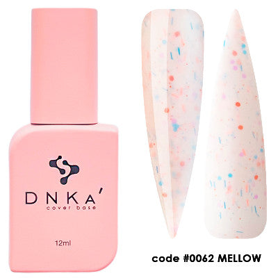 DNKa Rubber Base French Cover 12ml #0062 Mellow - Baza hybrydowa kamuflująca