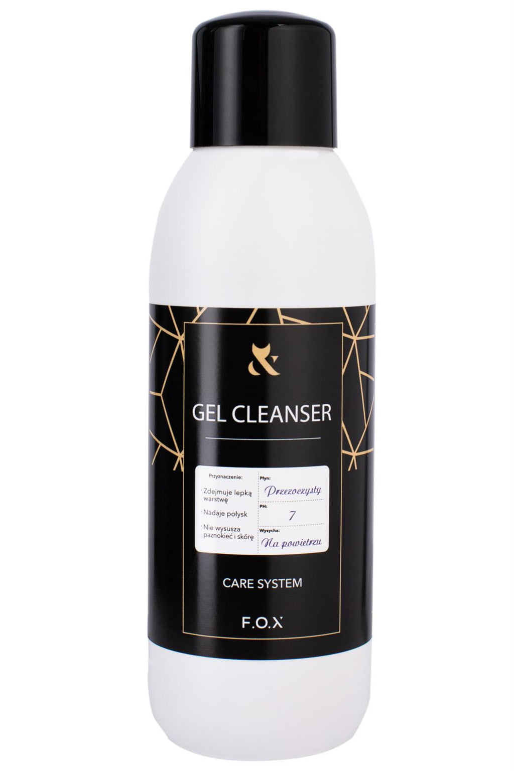 F.O.X Gel Cleanser 200ml zmywacz acetonowy do paznokci hybrydowych i żelowych