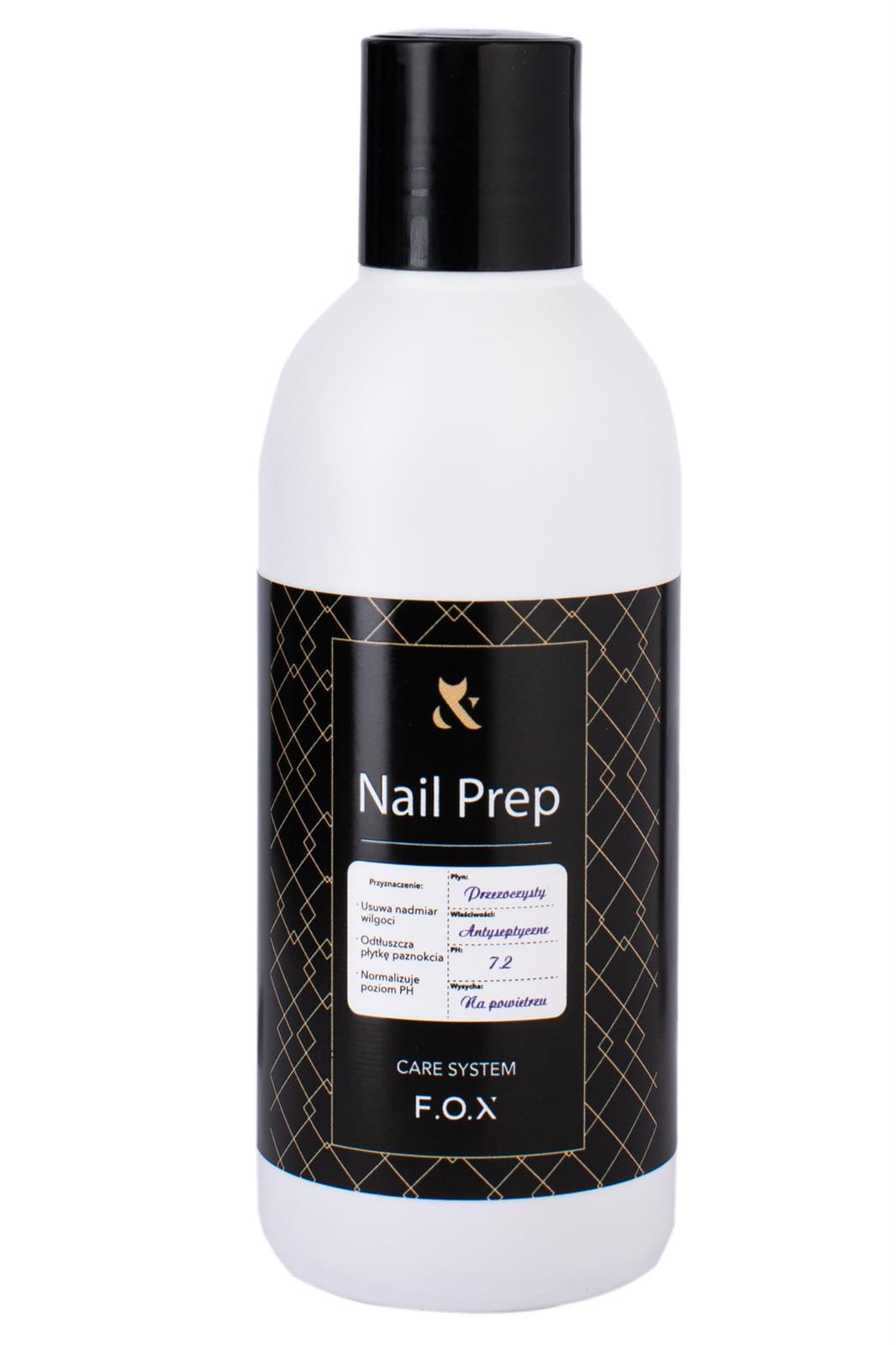 FOX Nail Prep Odtłuszczacz i Primer do Paznokci 200 ml — Profesjonalny Cleaner