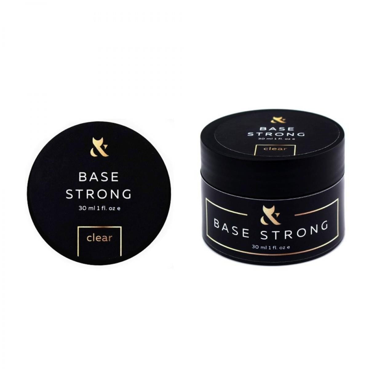 FOX Base Strong 30 ml - baza budująca hybrydowa przezroczysta do paznokci