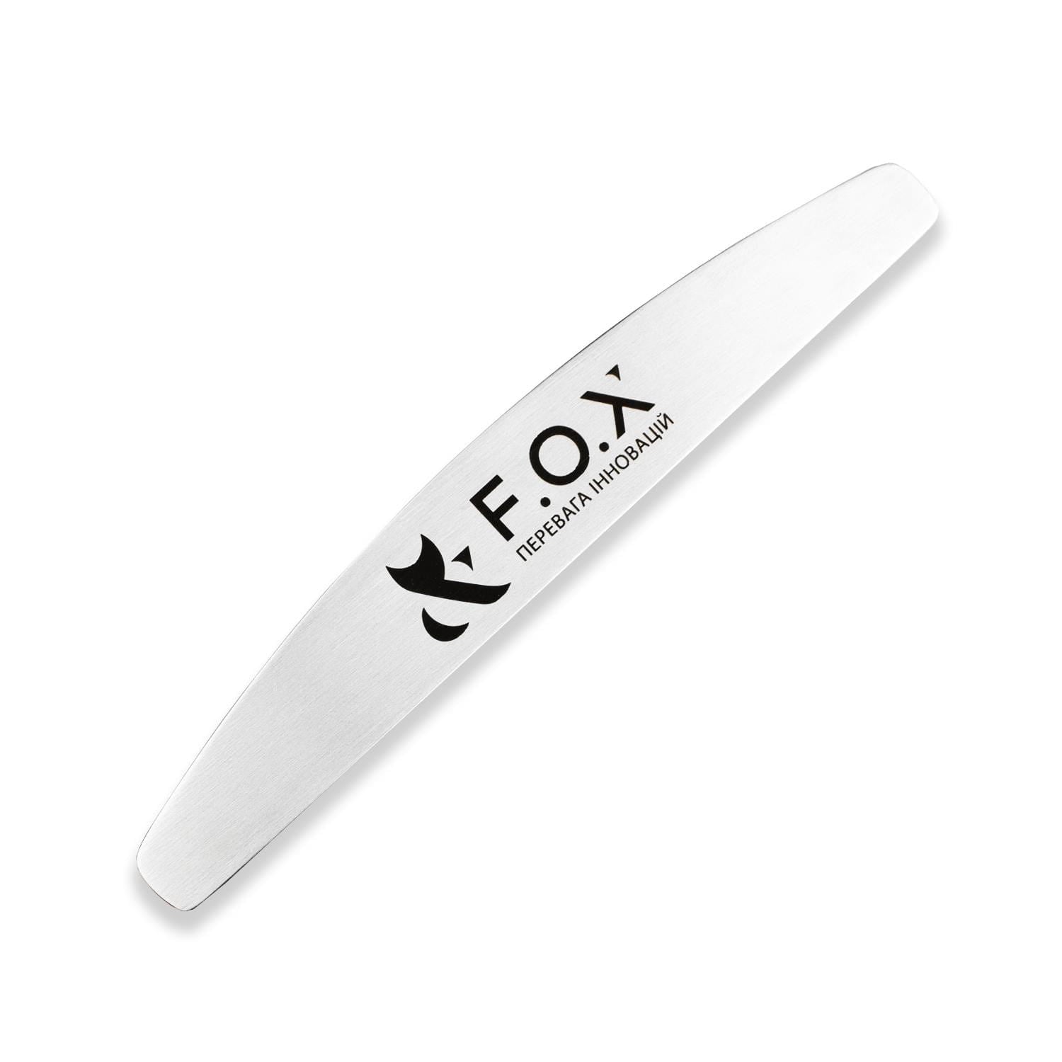 F.O.X Metalowy Pilnik Półksiężyc 167 mm Baza do Nakładek Manicure Pedicure