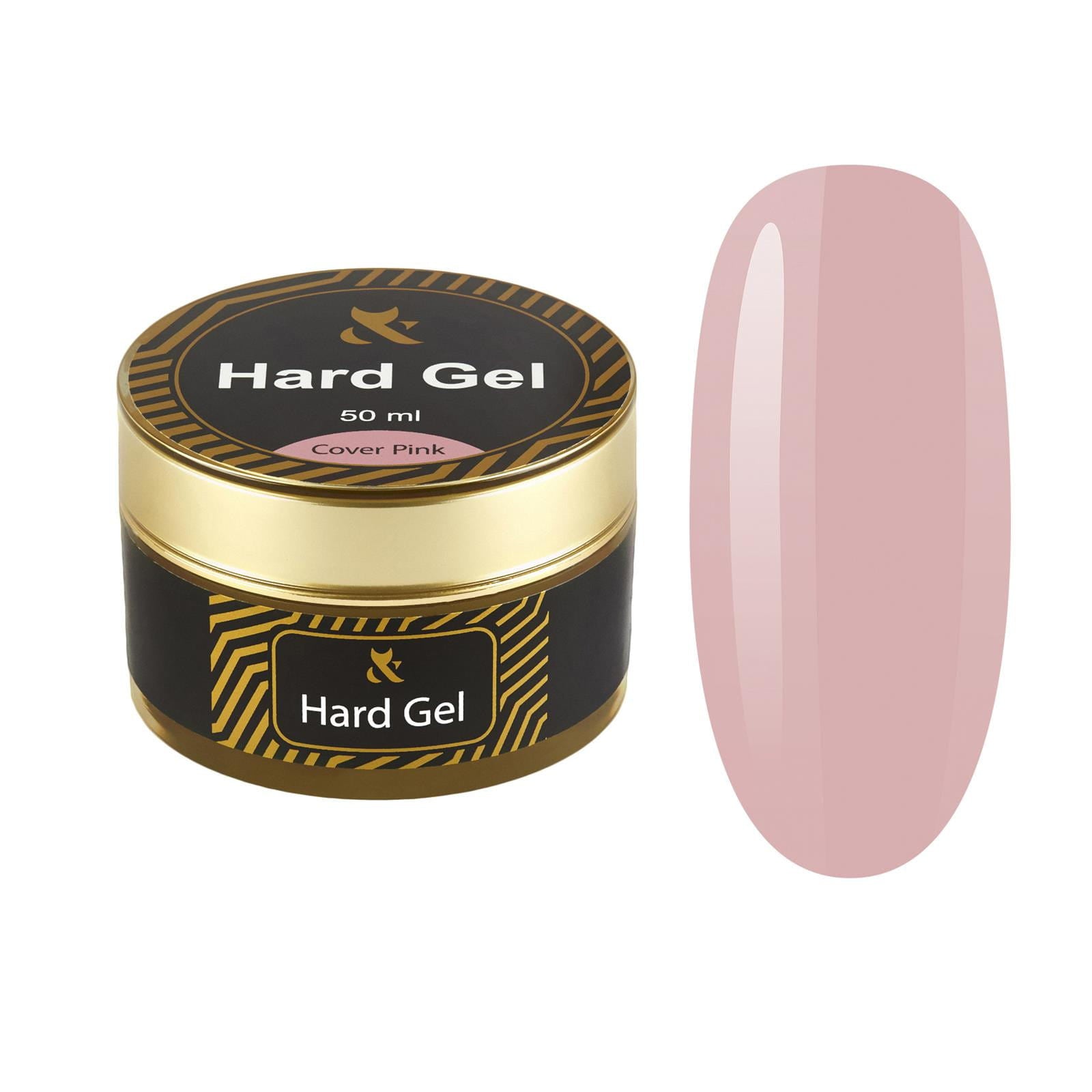 F.O.X Hard Gel Cover Pink 50ml - Żel budujący do przedłużania paznokci