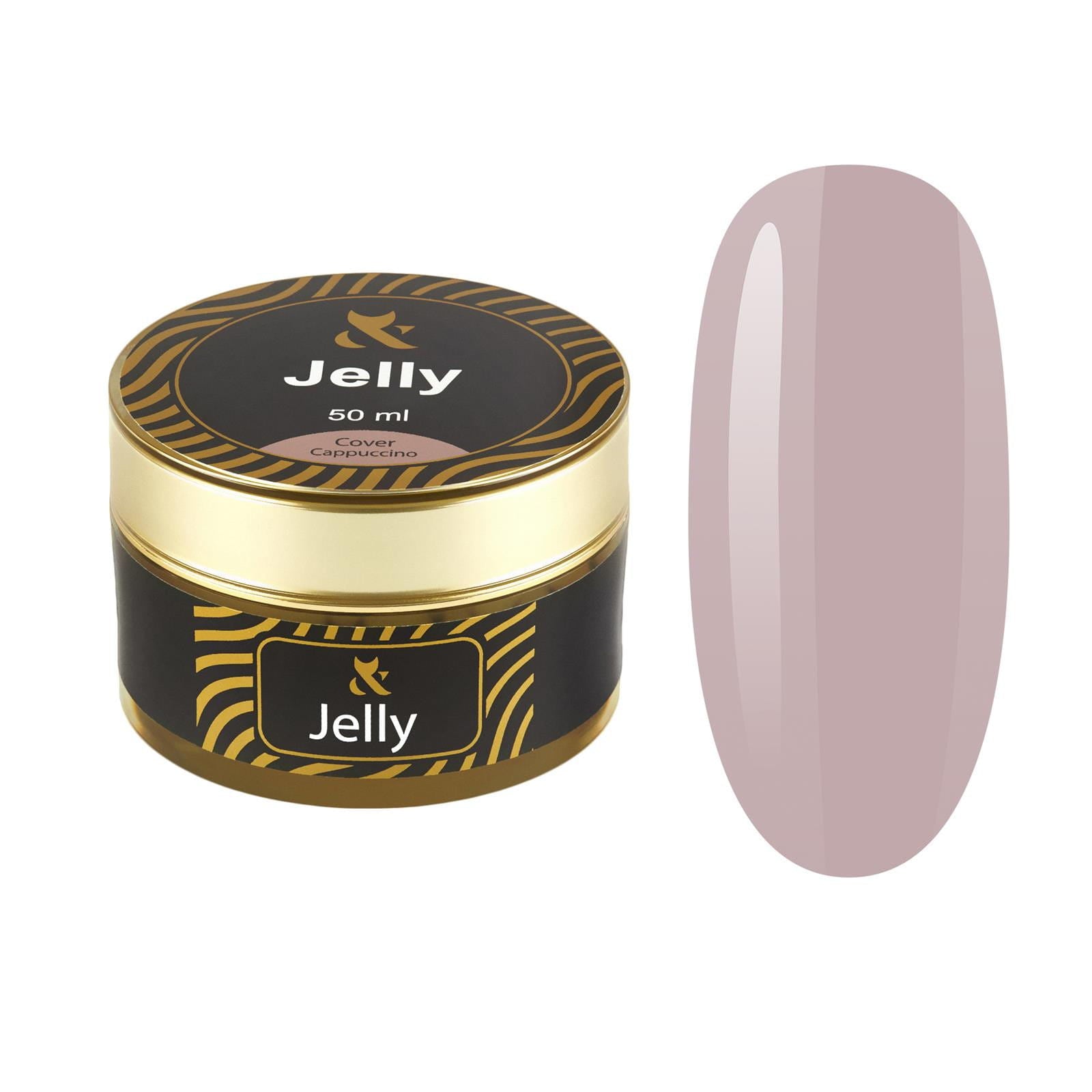 FOX Jelly Cover Cappuccino 50ml - żel budujący do paznokci brązowy