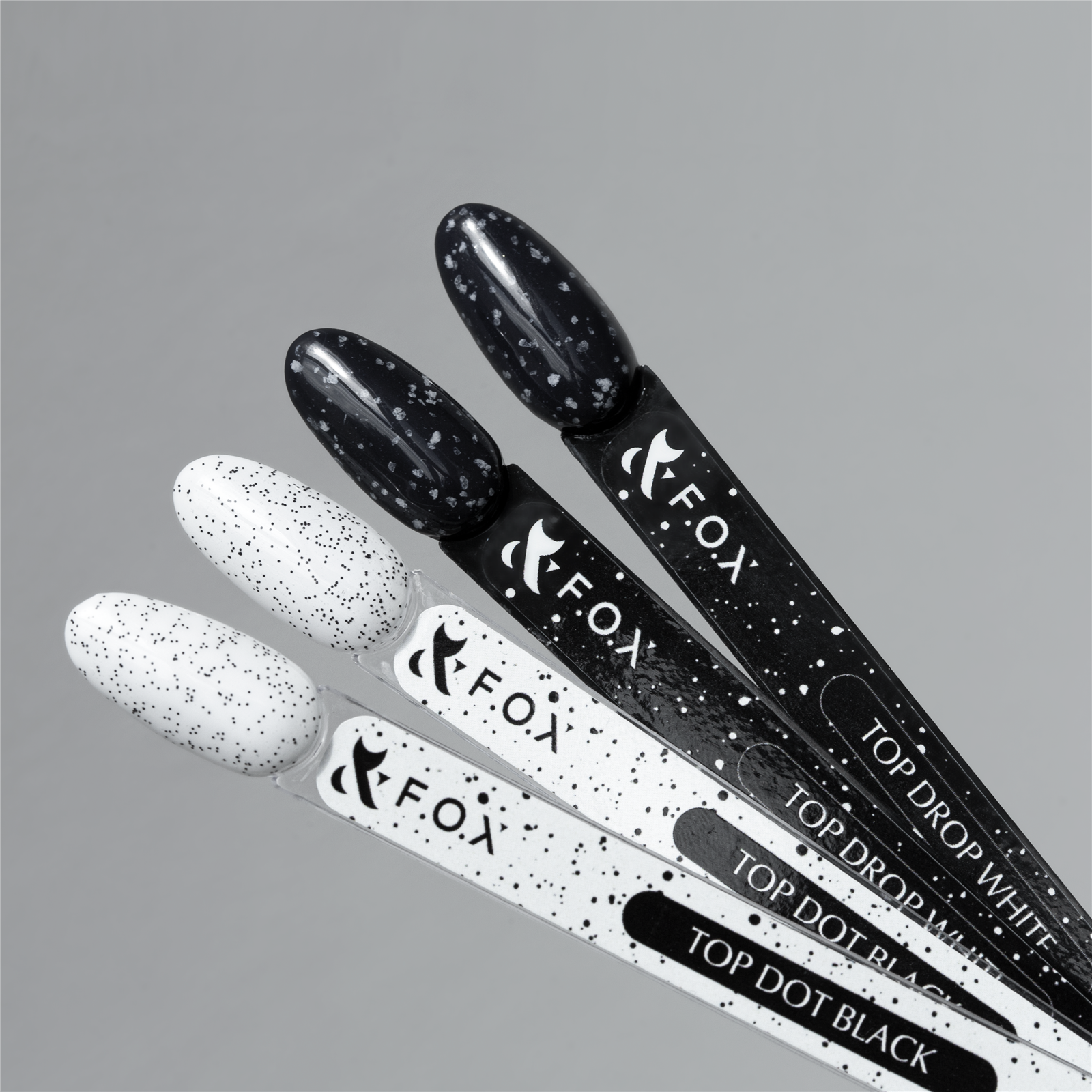 FOX Top Hybrydowy Drop White 7ml bez Dyspersji z Białymi Płatkami
