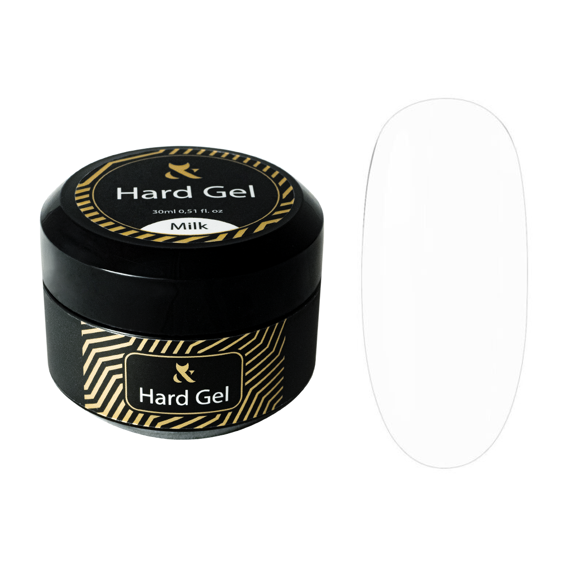 F.O.X Hard Gel Cover Milk 50ml żel budujący do paznokci mlecznobiały