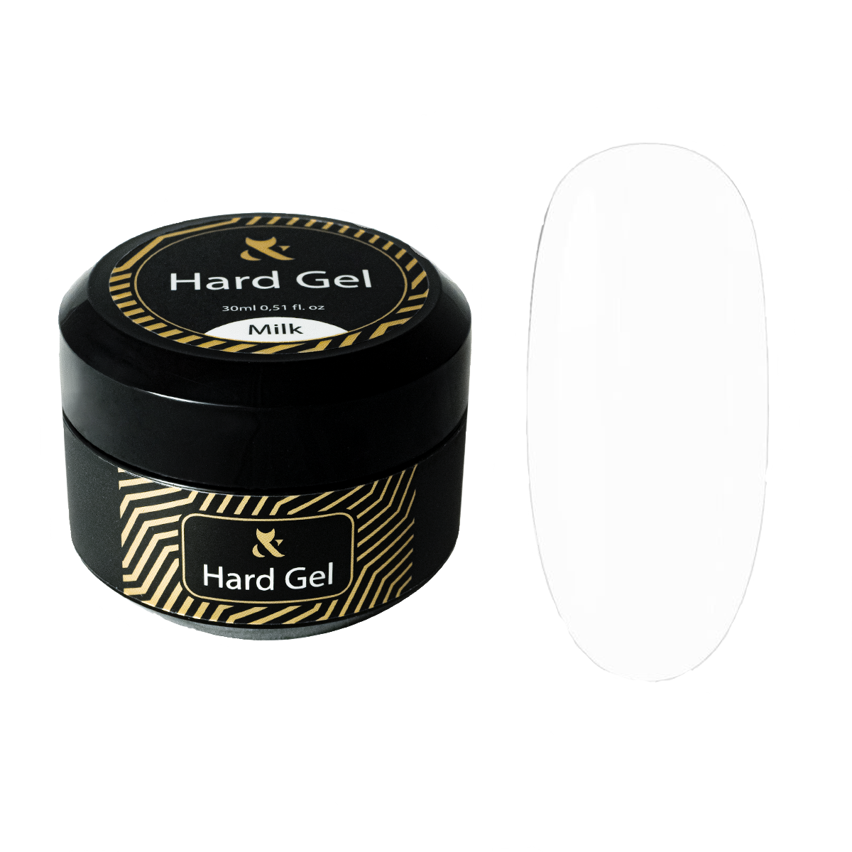 F.O.X Hard Gel Cover Milk 15ml - Żel Budujący Mleczny LED/UV do Paznokci
