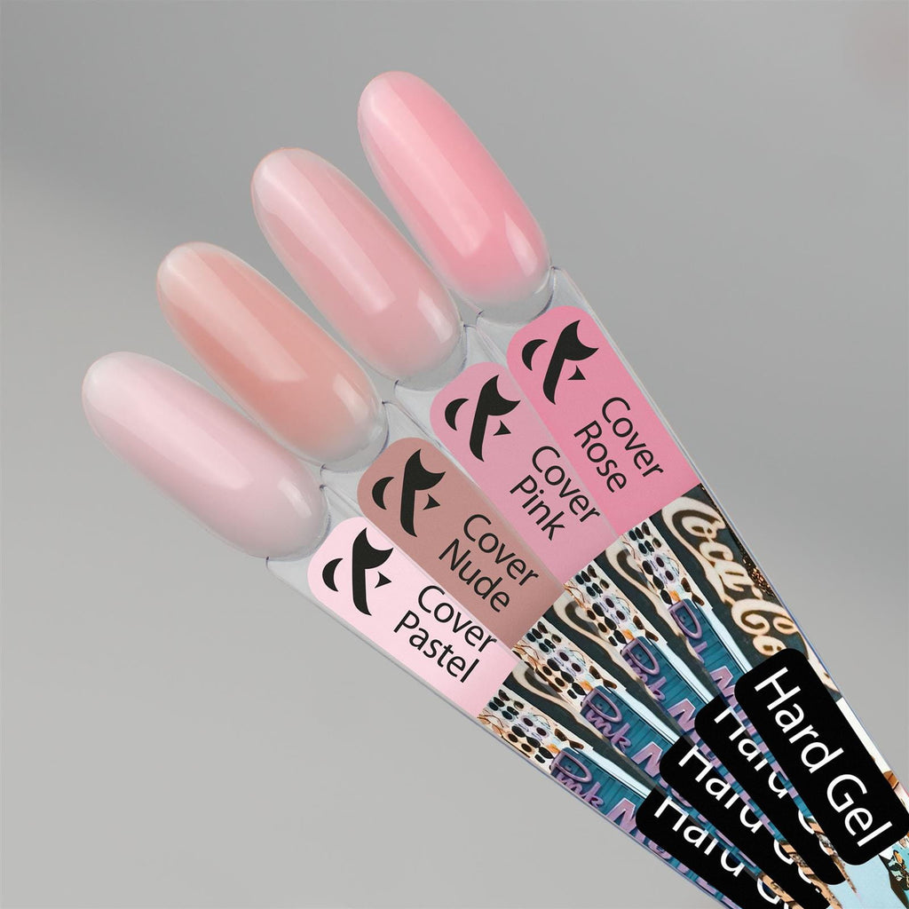 F.O.X Hard Gel Cover Milk 15ml - Żel Budujący Mleczny LED/UV do Paznokci