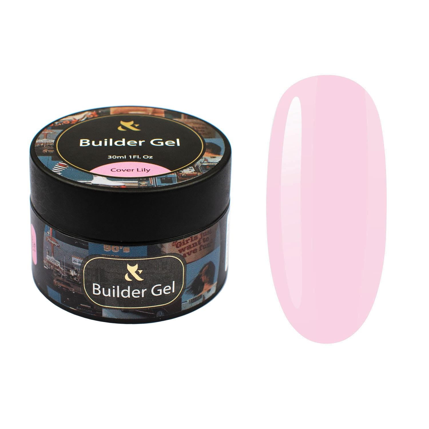 Żel budujący do paznokci Cover Lily różowy 30ml - trwały, samopoziomujący