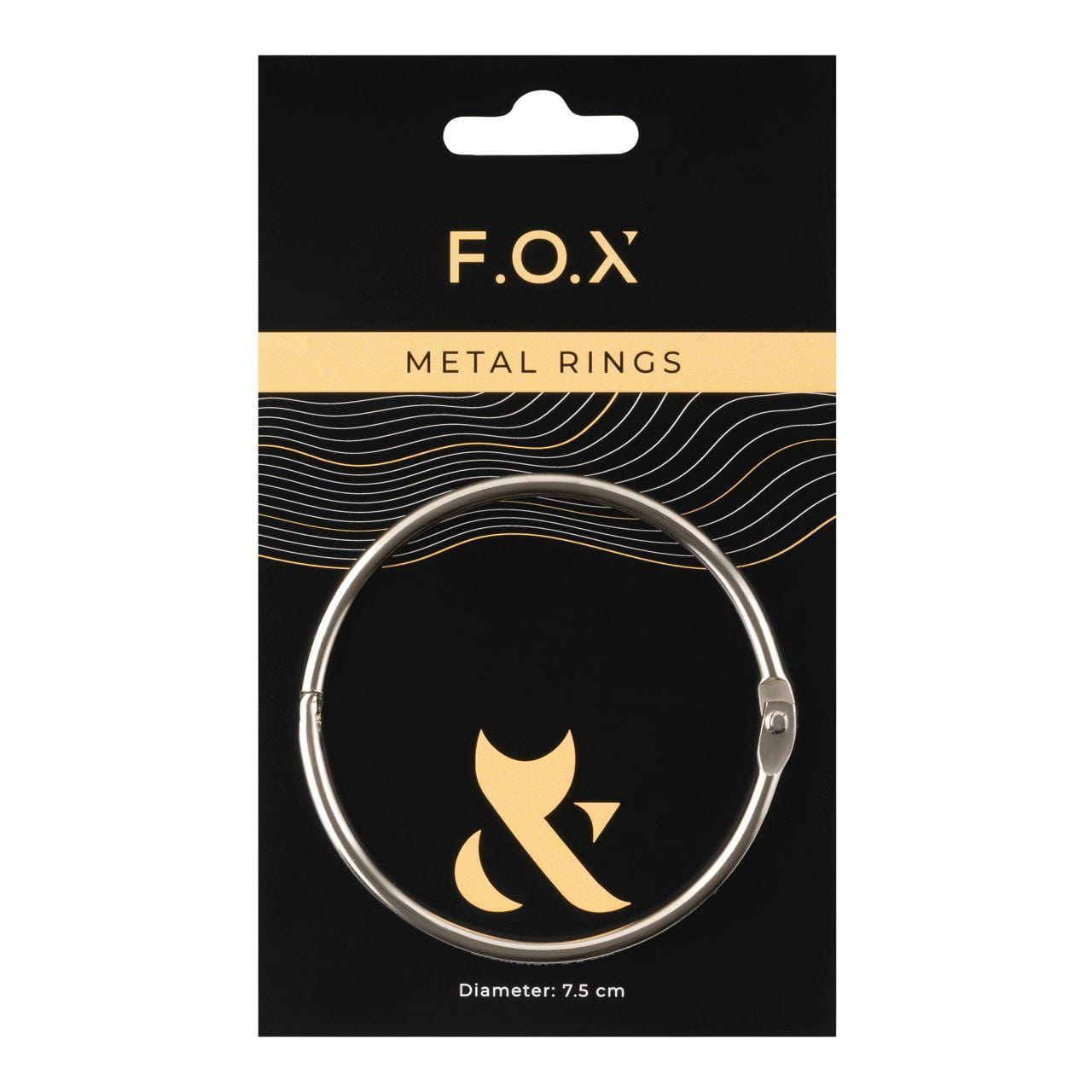 Pierścień metalowy do wzorników lakierów hybrydowych 7,5 cm srebrny FOX