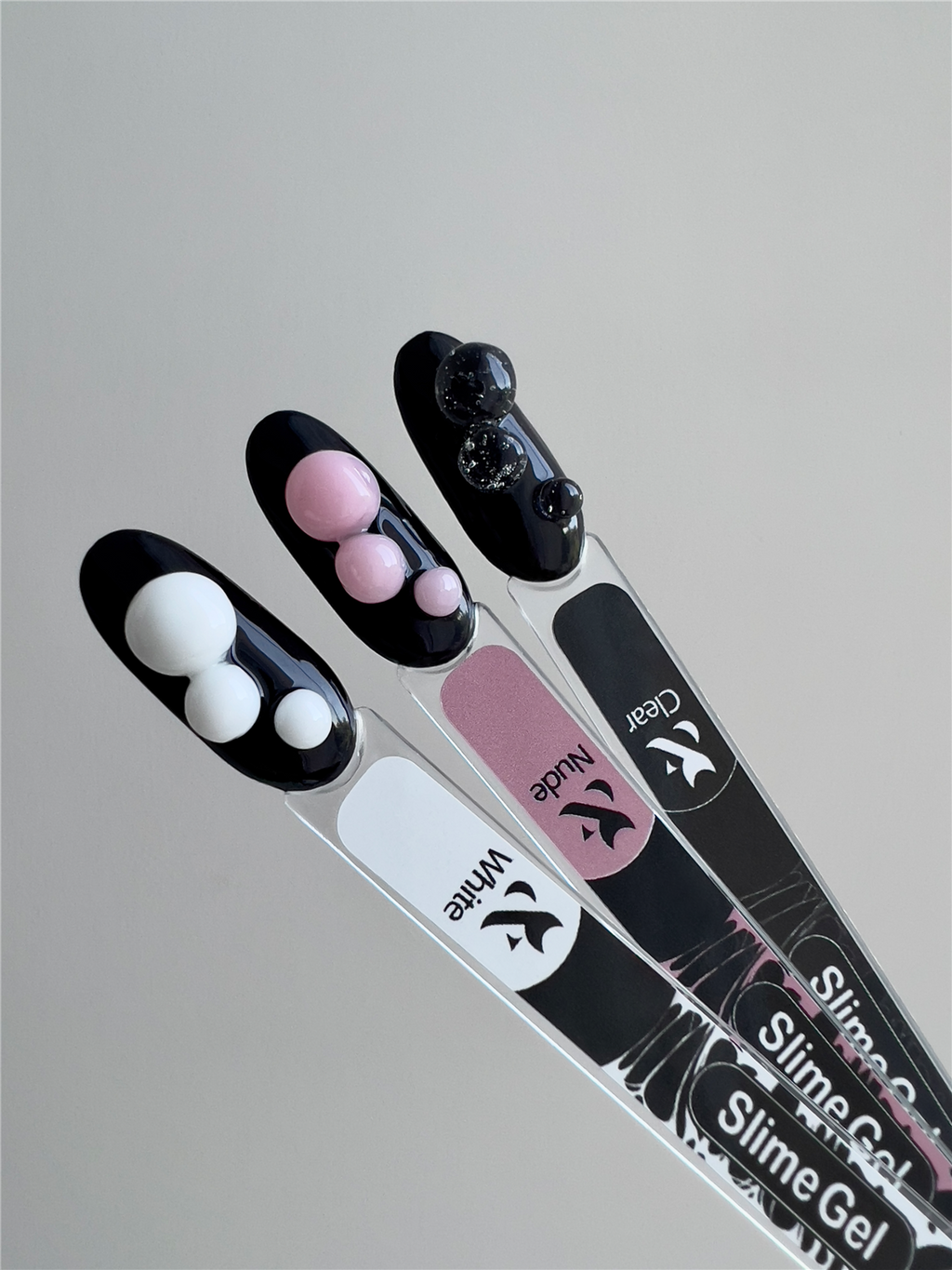 FOX Slime Gel White 10ml - biały żel 3D do zdobień paznokci manicure