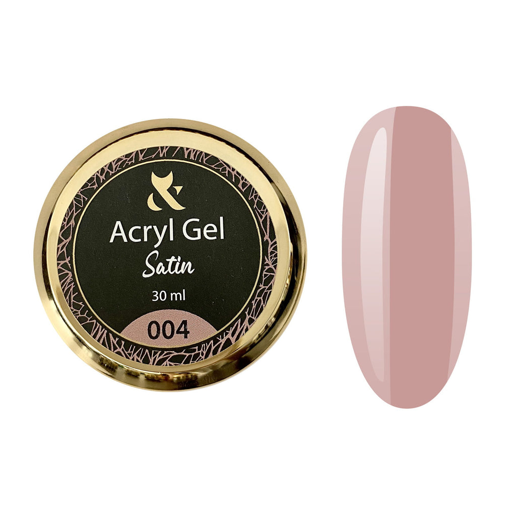 Acryl Gel FOX Satin 004 brązowy żel do paznokci 50ml przedłużanie manicure