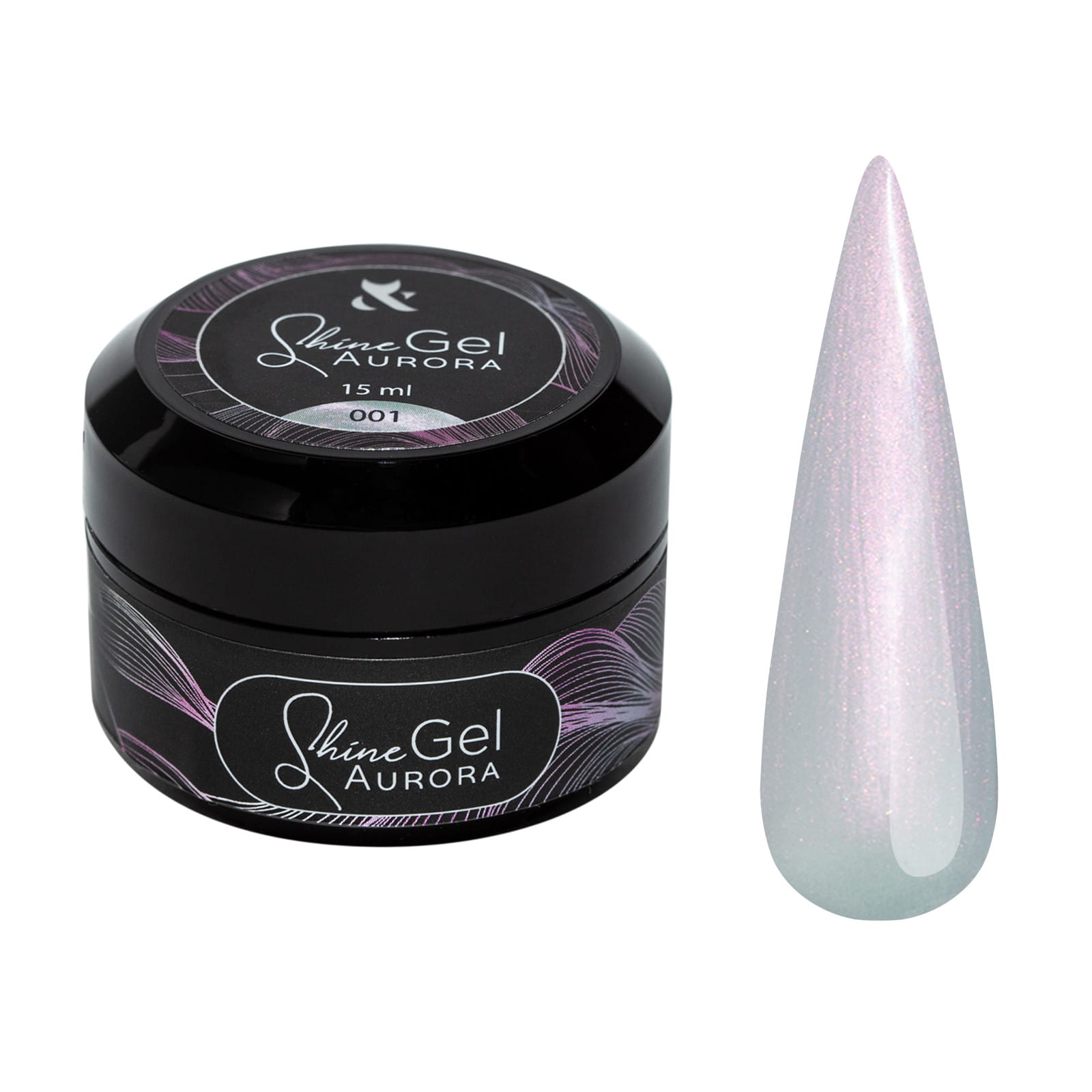 F.O.X Shine Gel Aurora 001 Żel Budujący Perłowy 15ml UV LED Manicure