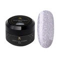 F.O.X Acryl Gel Charm Silver 15ml - Srebrny Żel Akrylowy z Brokatem do Paznokci