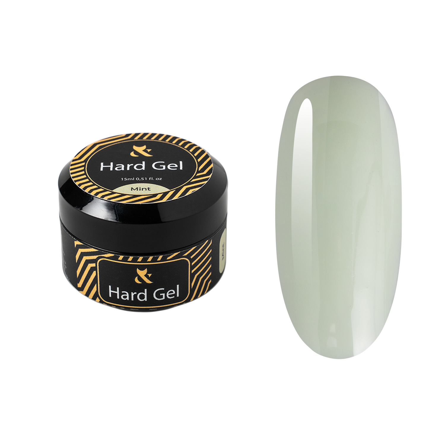 F.O.X Hard Gel Cover Mint 15ml żel budujący miętowy do przedłużania paznokci