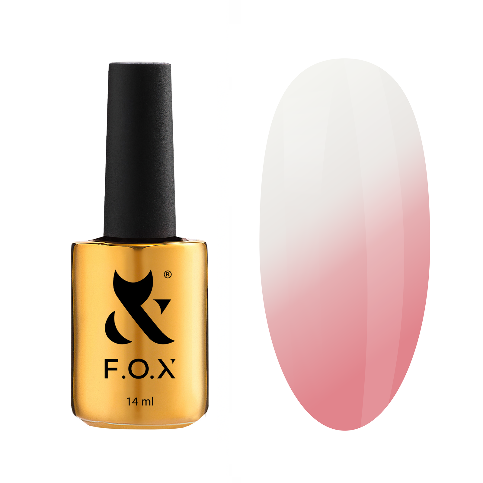 F.O.X Thermo Cover Base 14ml - termoaktywna baza budująca hybrydowa nude