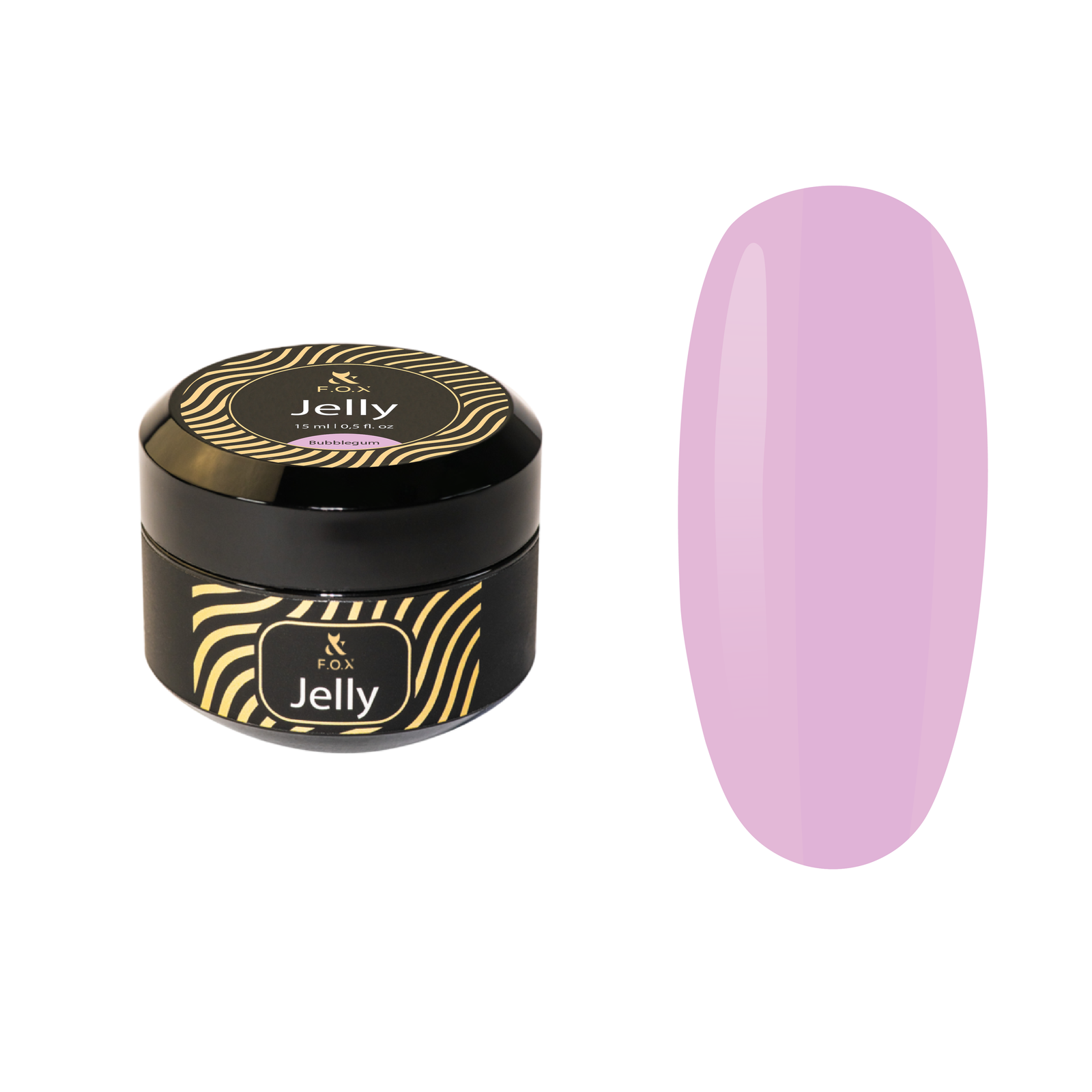 F.O.X Jelly Cover Bubblegum Żel Budujący Różowy 15ml do Paznokci UV/LED
