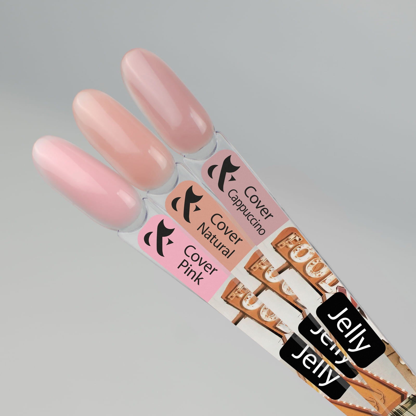 Żel budujący do paznokci F.O.X Jelly Cover Peach Pink 15ml różowy