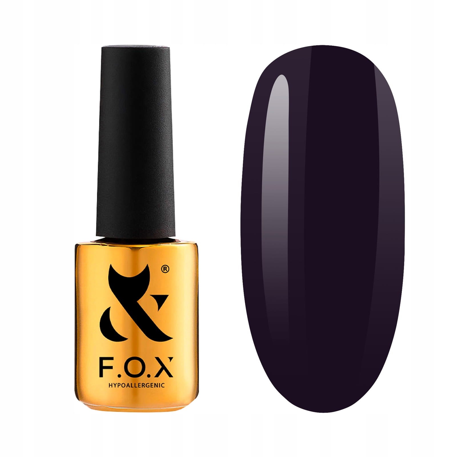 Lakier hybrydowy F.O.X Spectrum Gel Vinyl 124 brązowy 7ml UV/LED 7-free
