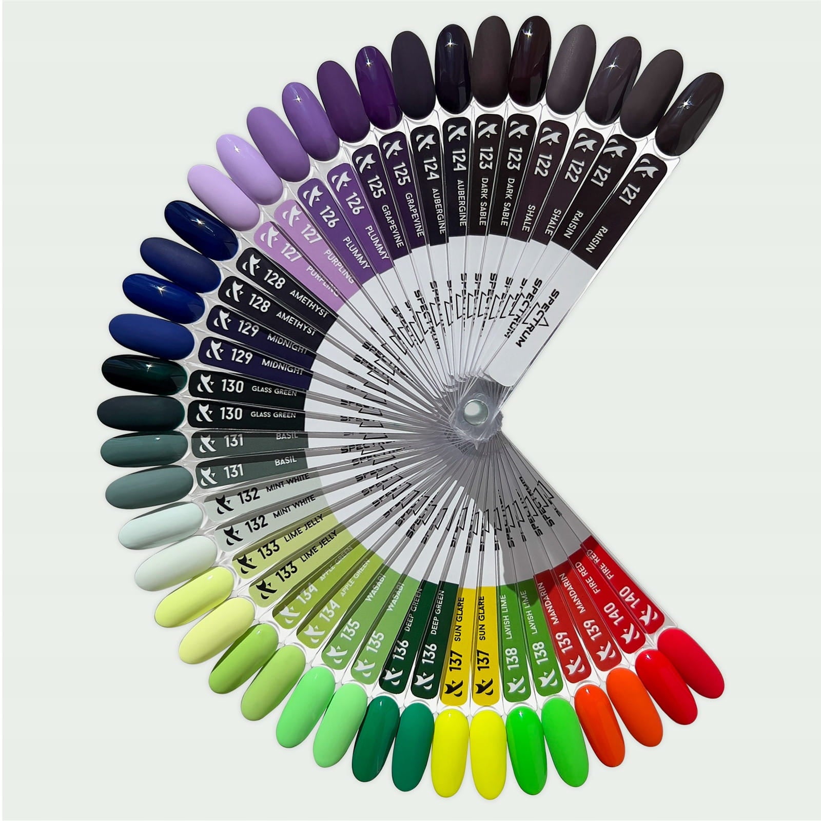 Lakier hybrydowy F.O.X Spectrum Gel Vinyl 124 brązowy 7ml UV/LED 7-free