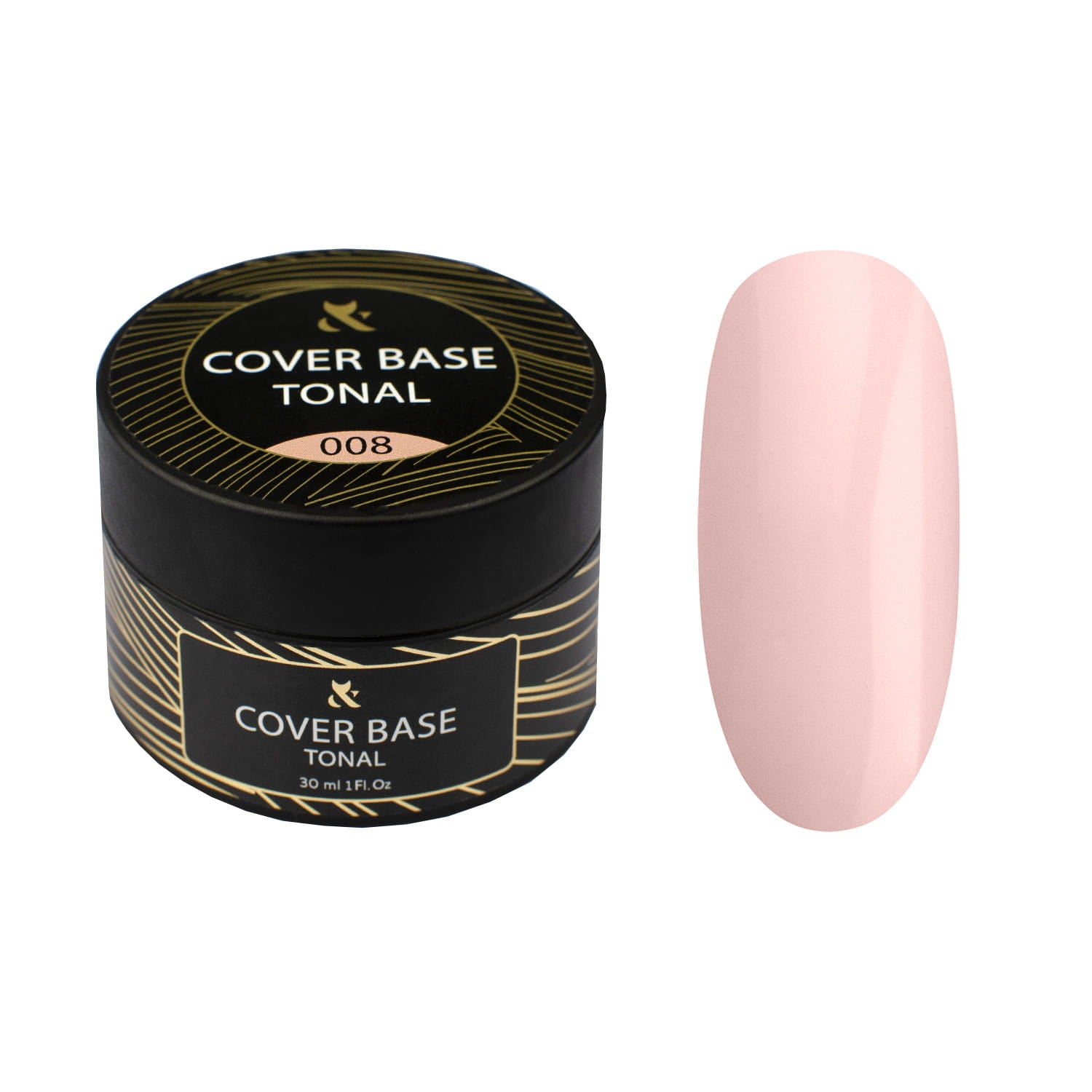 F.O.X Cover Base Tonal 008 30ml - kauczukowa baza  hybrydowy 2w1