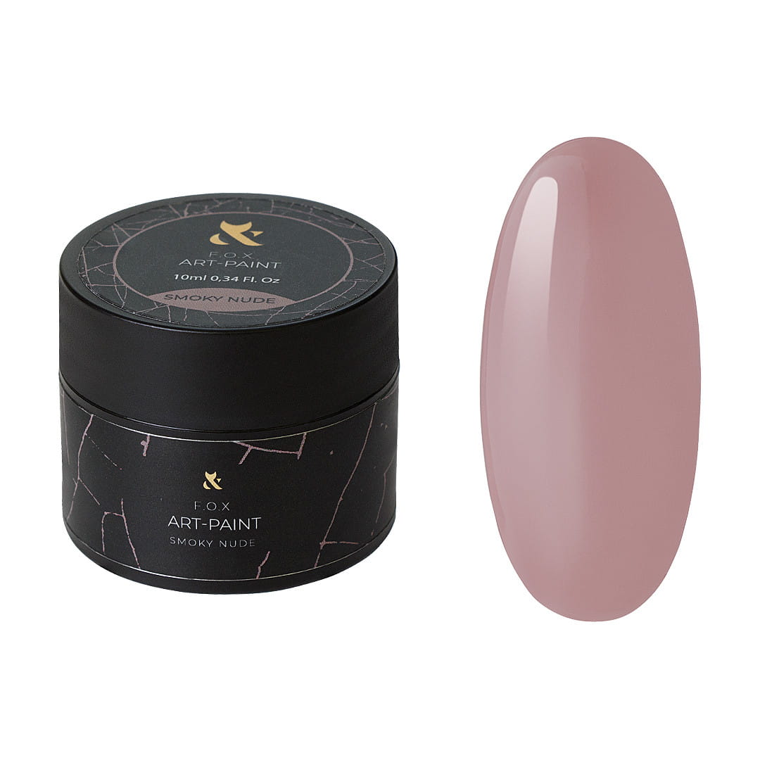 F.O.X Art-paint Smoky Nude 2w1 lakier hybrydowy i farba do zdobień 10 ml