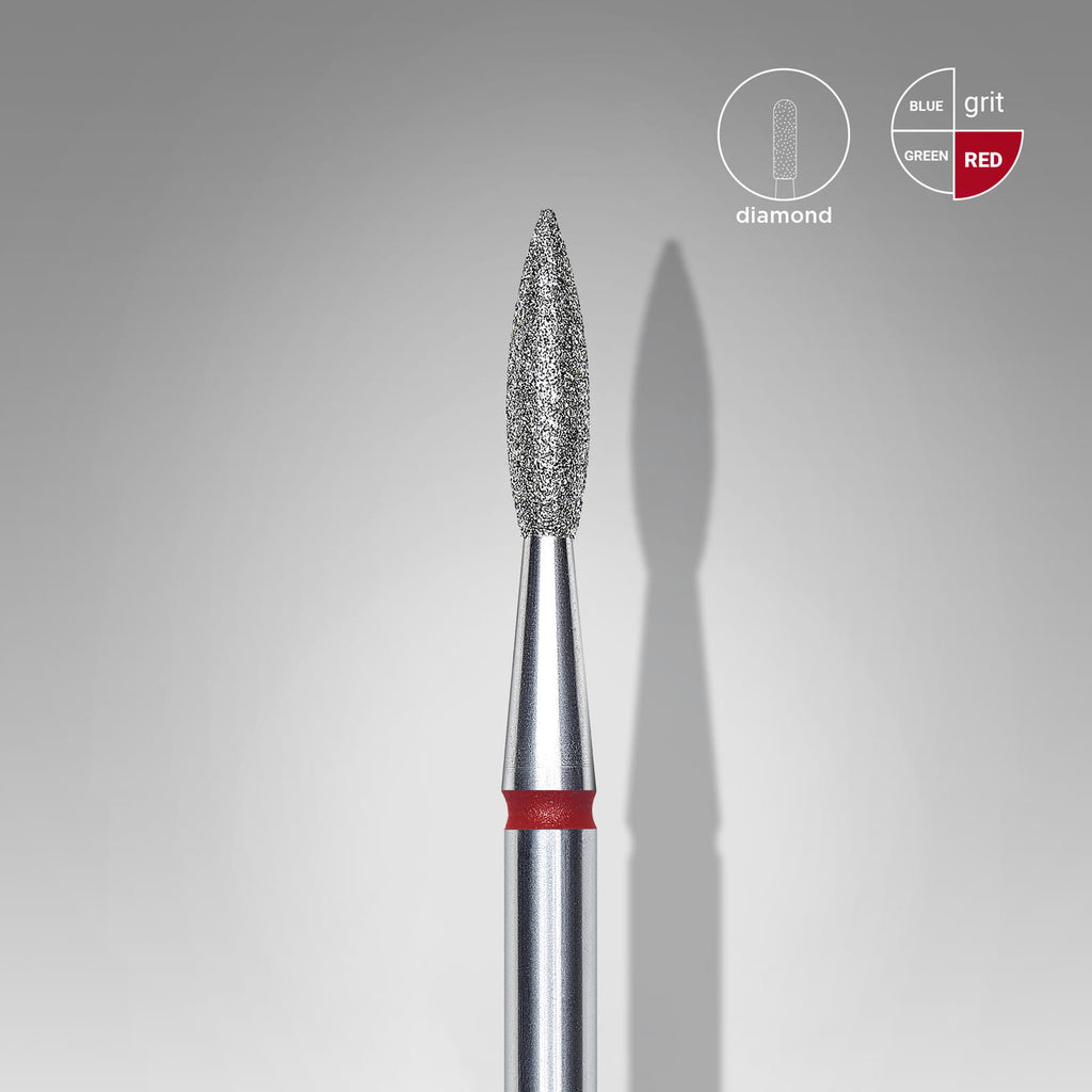 Staleks Frez diamentowy 2,1 mm szary do skórek manicure pedicure CE