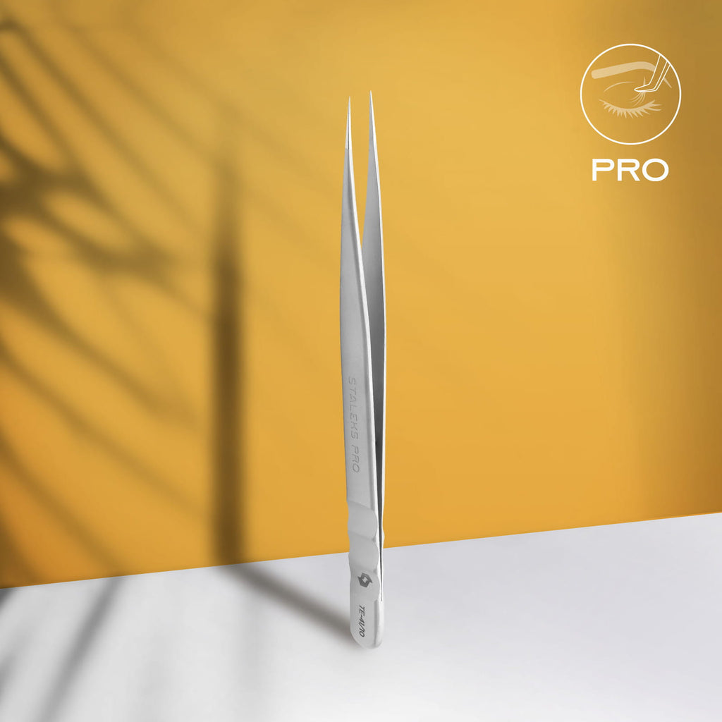 Pęseta do rzęs prosta Staleks EXPERT 41 TYPE 10 stal nierdzewna CE 1:1