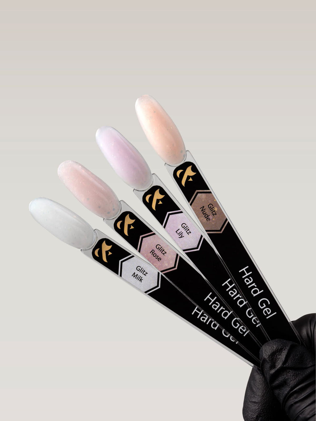 F.O.X Hard Gel Glitz Rose 15ml - Żel budujący różowy, samopoziomujący