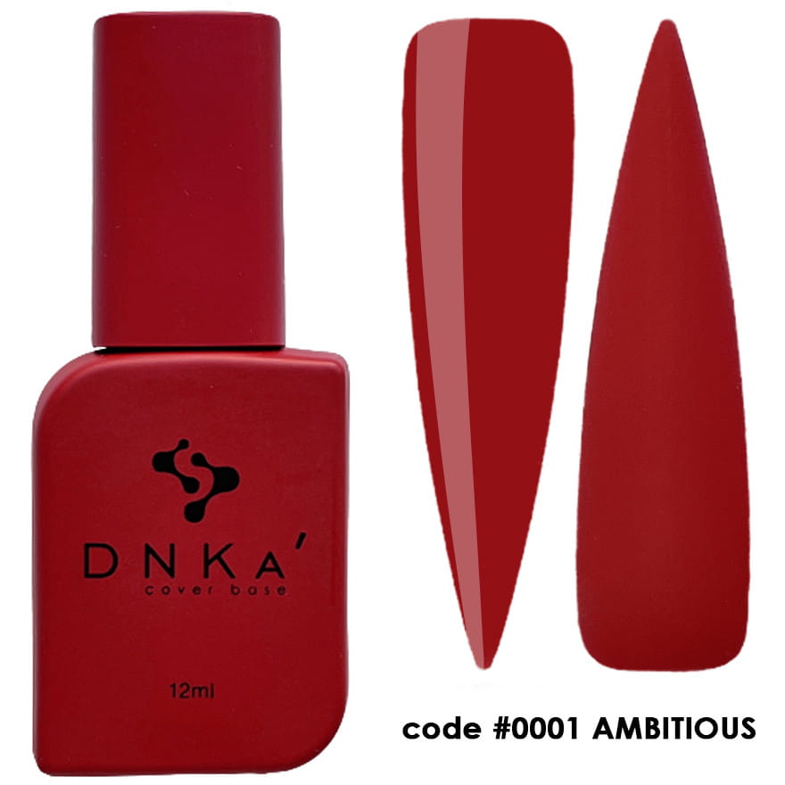 DNKa Rubber Base French Cover Ambitious #0001 12ml Baza Hybrydowa Kamuflująca