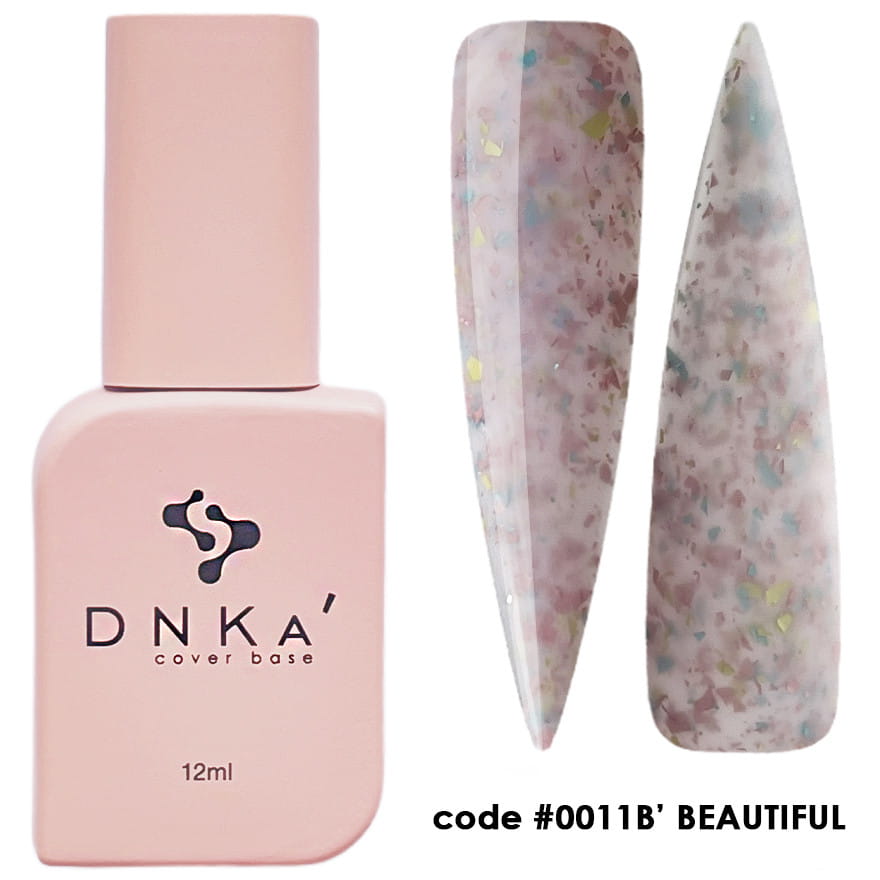 DNKa Rubber Base French Cover 12ml #0011B Piękny Kamuflujący Lakier Hybrydowy