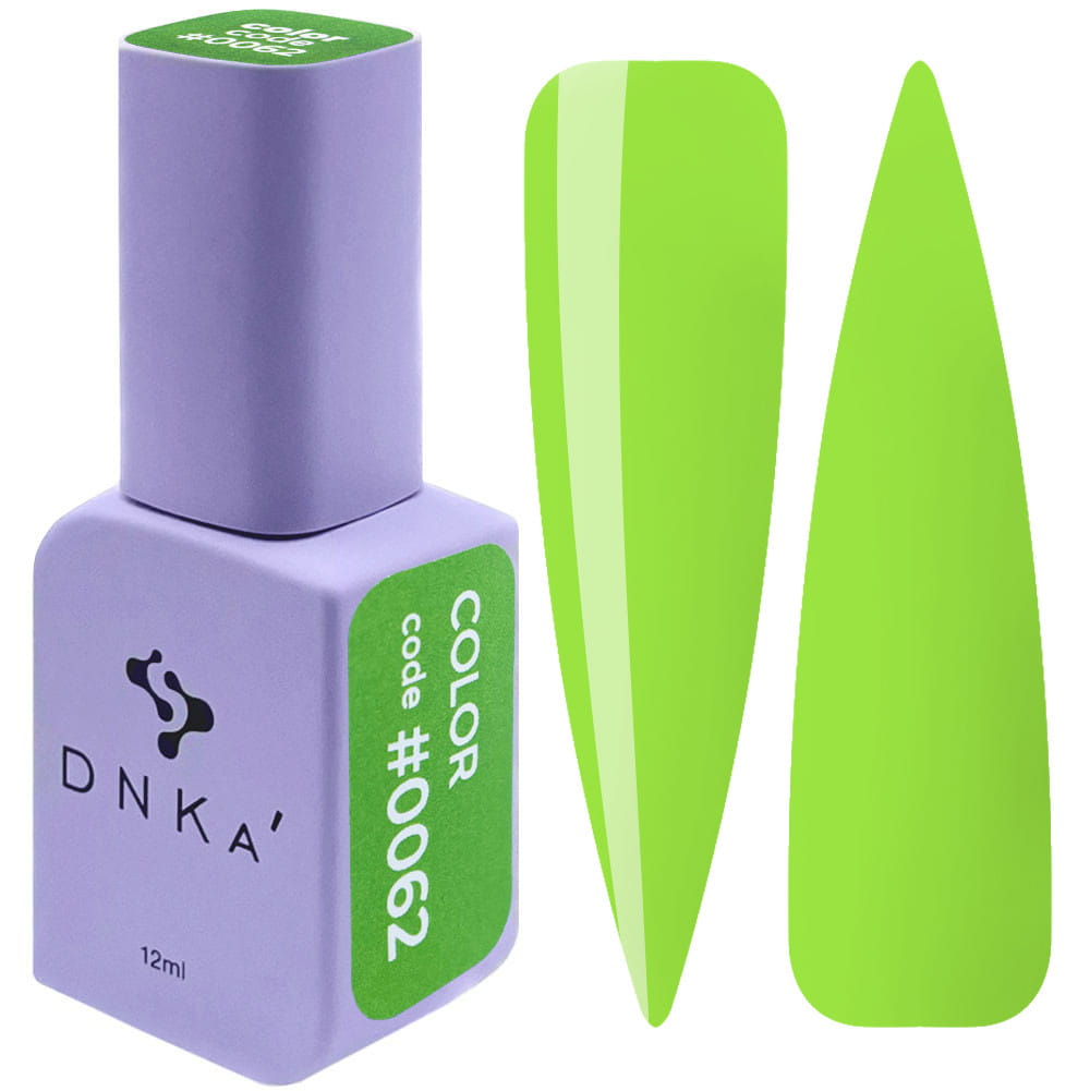 Lakier hybrydowy DNKa' Gel Polish Color 12ml #0062, trwały, wysoka pigmentacja
