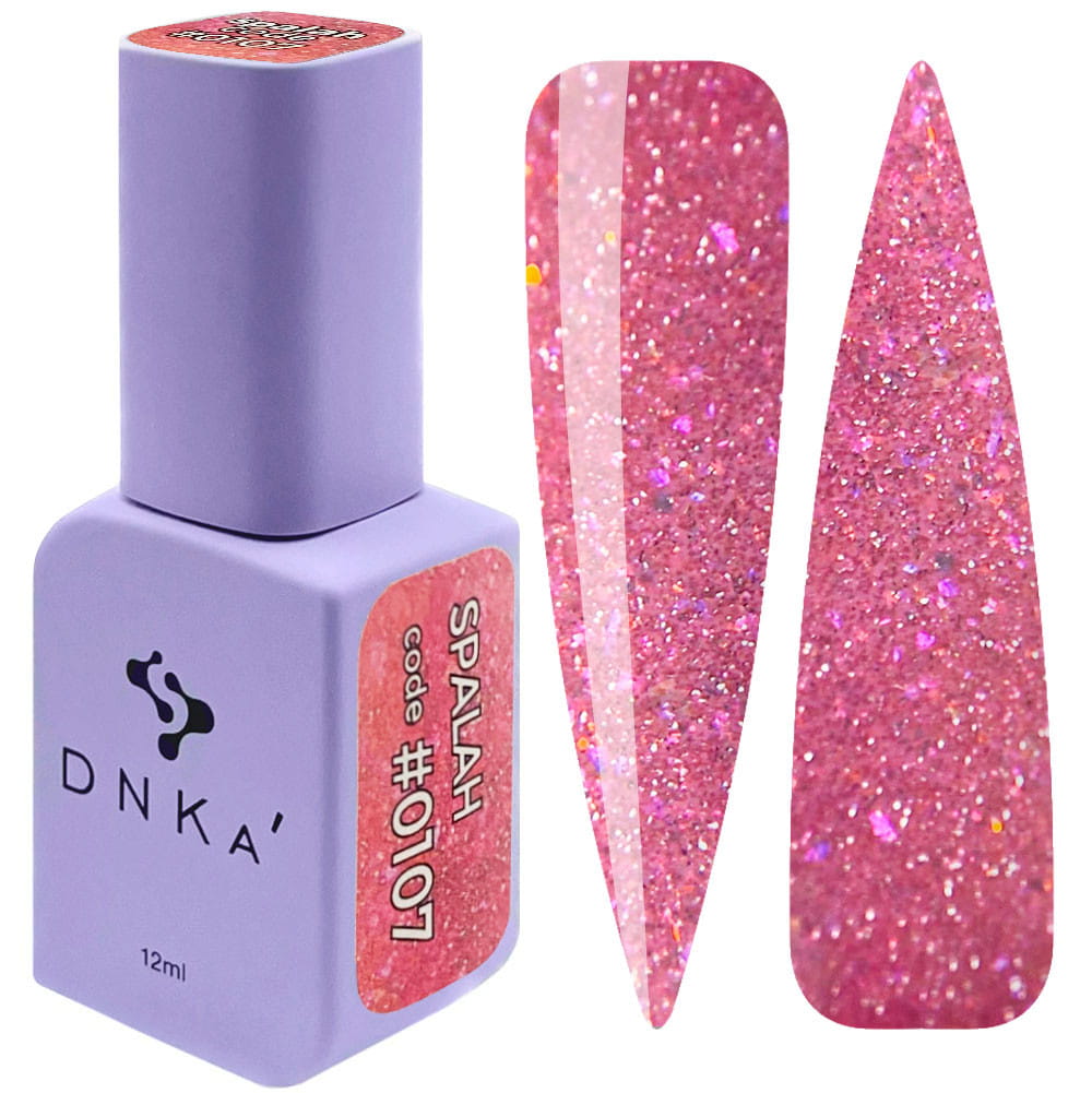 Lakier hybrydowy DNKa FLASH 12ml #0107 z efektem odbijania światła