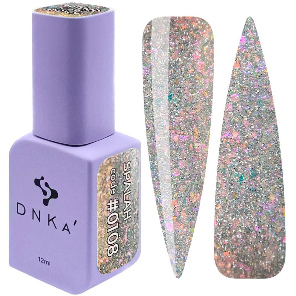 Lakier hybrydowy DNKa FLASH 12ml #0108 z efektem odbijania światła