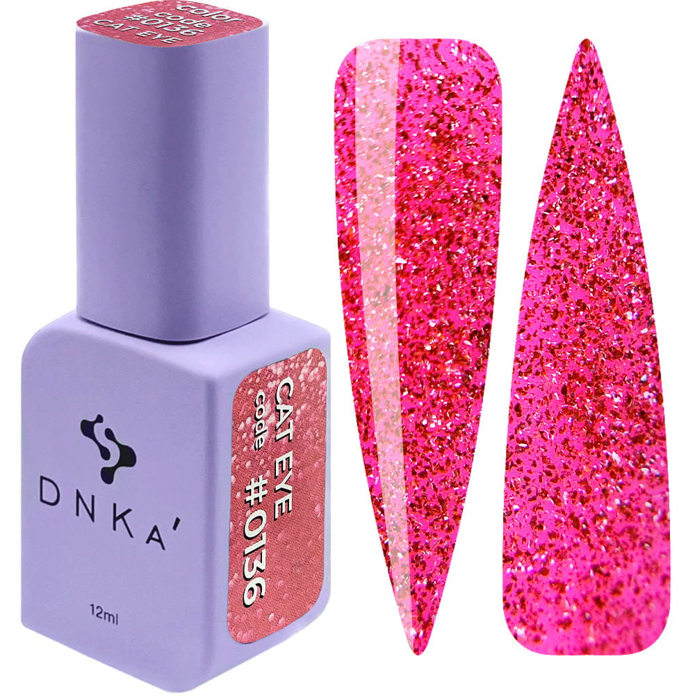 Lakier hybrydowy DNKa Cat Eye 12ml #0136 żelowy trwały manicure
