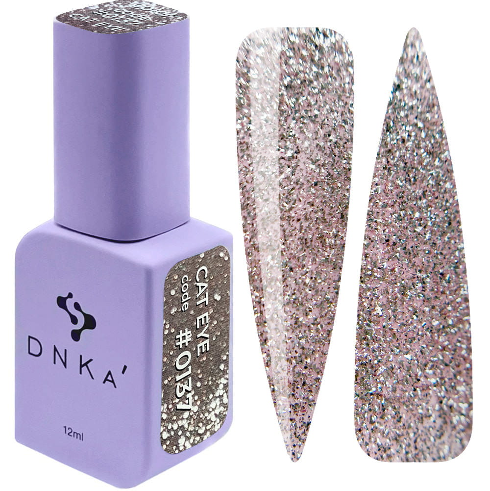 Lakier hybrydowy DNKa Cat Eye 12ml #0137 magnetyczny efekt kociego oka