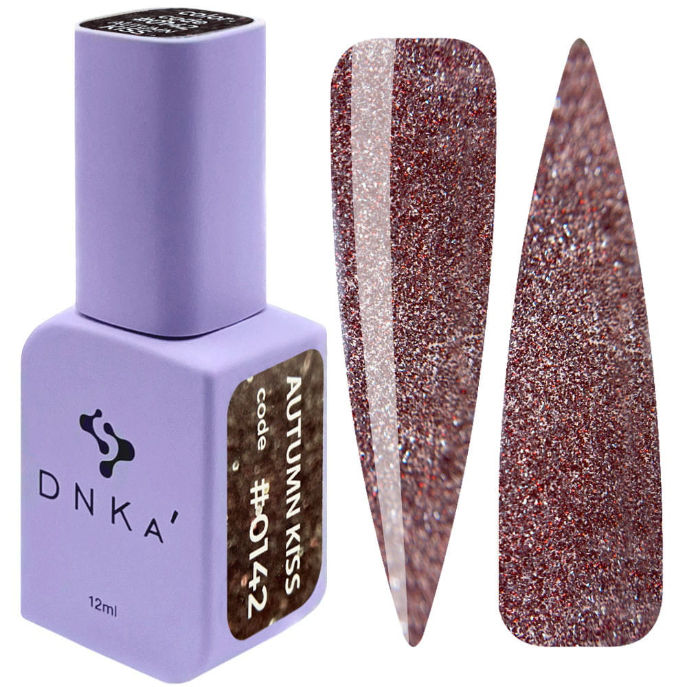 Lakier hybrydowy DNKa Autumn Kiss 12ml #0142, trwały, intensywny kolor