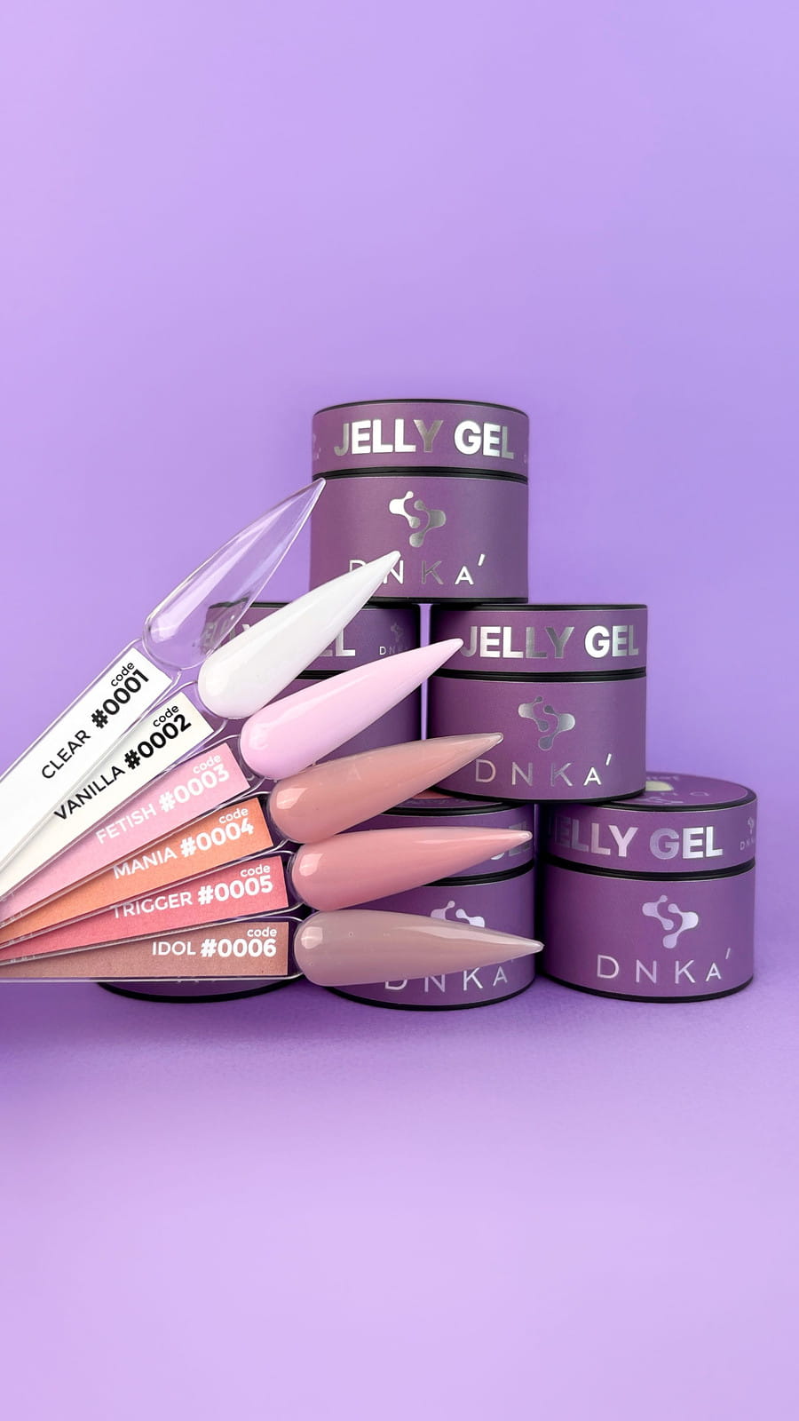 DNKa Jelly Gel White 15ml - twardy żel budujący do przedłużania paznokci