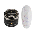 F.O.X Candy Base 006 Baza żelowa biała z brokatem 10ml do paznokci hybrydowych