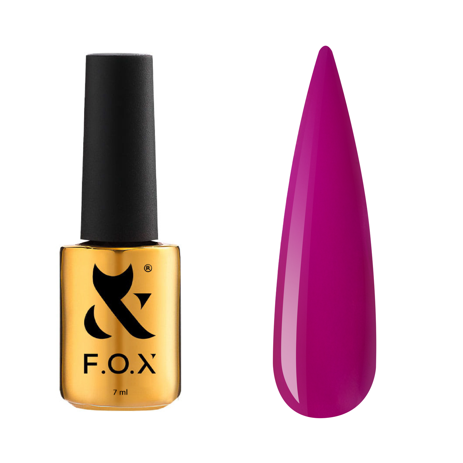 F.O.X Gel Polish Lollipop 001 Raspberry lakier hybrydowy malinowy 7ml