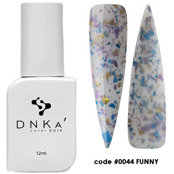 DNKa Rubber Base French Cover 12ml #0044 Funny - Baza Hybrydowa Kamuflująca