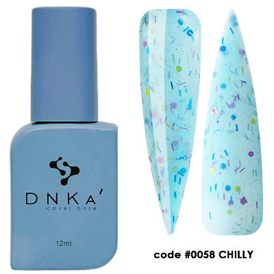 DNKa Rubber Base French Cover 12ml #0058 Chilly - Baza Hybrydowa