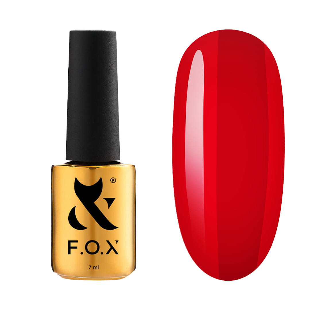 F.O.X Gel Polish 003 Czerwono-Różowy Lakier Hybrydowy 7ml Trwały Manicure