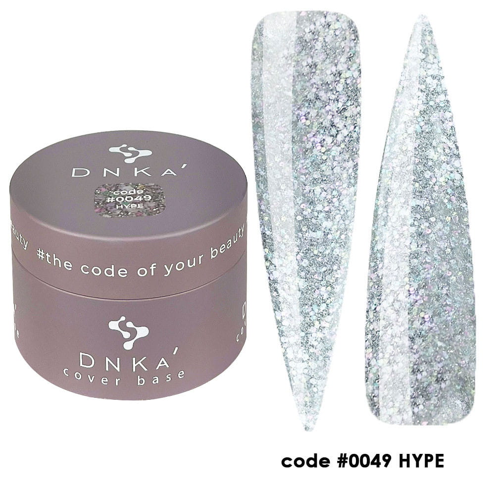 DNKa Rubber Baza Hybrydowa French Cover HYPE #0049 30ml - Wzmacniająca