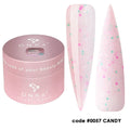 DNKa Rubber Baza Hybrydowa French Cover CANDY #0057 30ml - baza do manicure