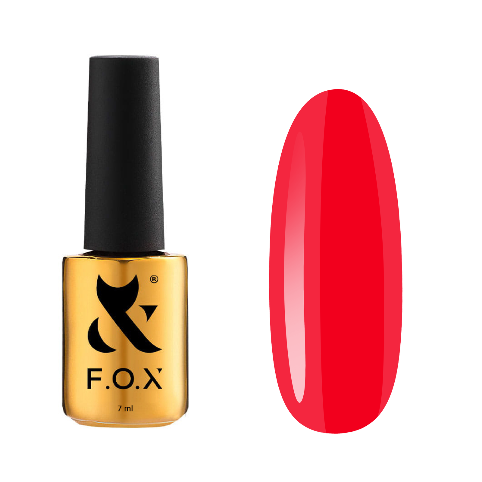 F.O.X Acryl Gel Bottle 016 14ml - żel akrylowy do przedłużania paznokci brąz-czerwony