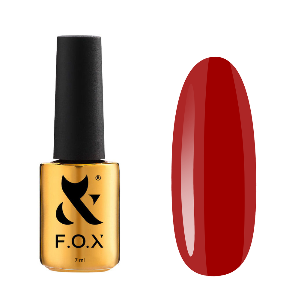 F.O.X Acryl Gel Bottle 017 14ml - Żel akrylowy do przedłużania paznokci brąz-czerwony