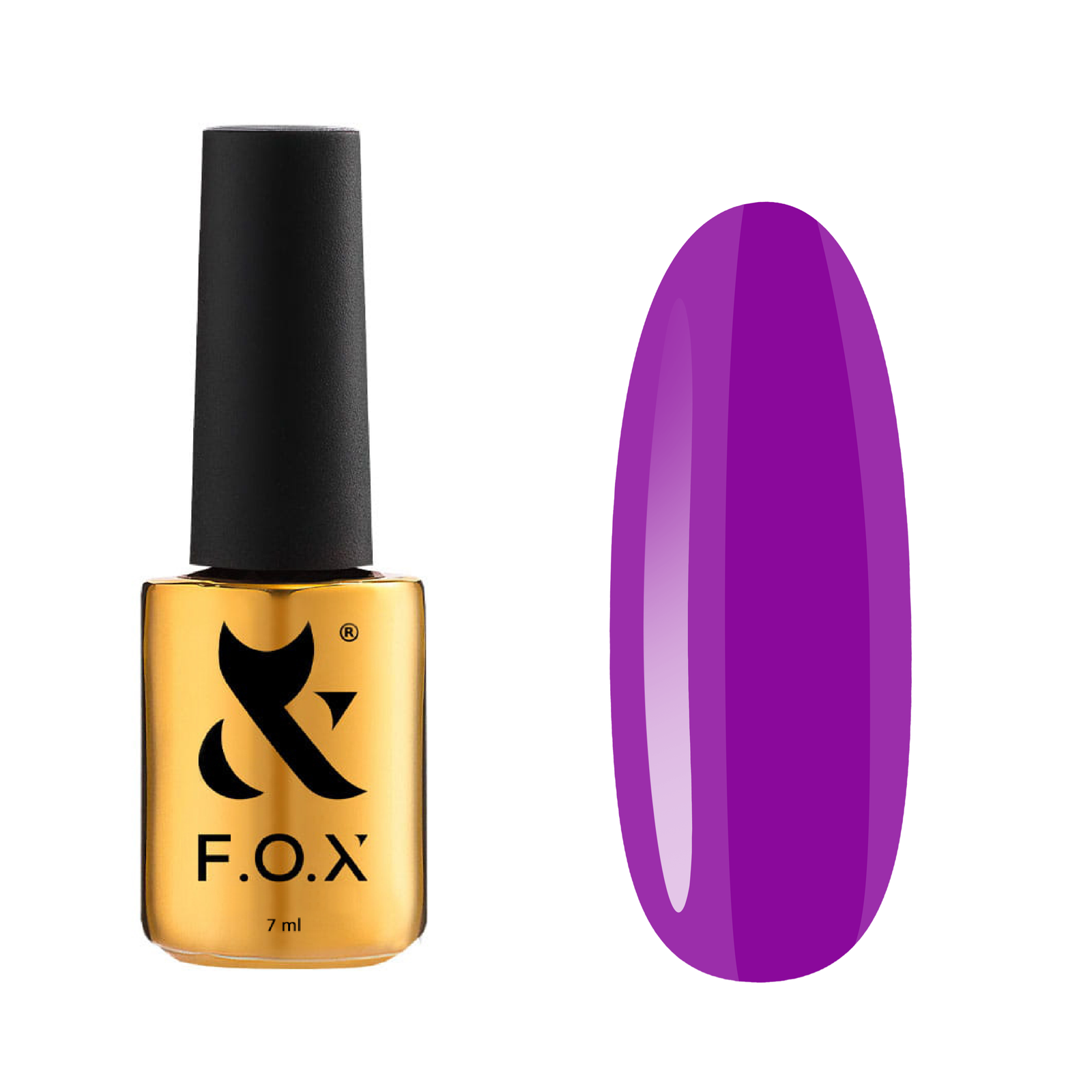 F.O.X Acryl Gel Bottle 019 14ml - żel akrylowy do paznokci brązowo-fioletowy
