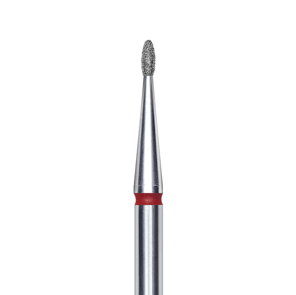 Frez diamentowy Staleks kropla 1,2 mm czerwony do skórek manicure CE