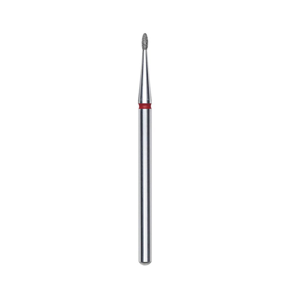 Frez diamentowy Staleks kropla 1,2 mm czerwony do skórek manicure CE