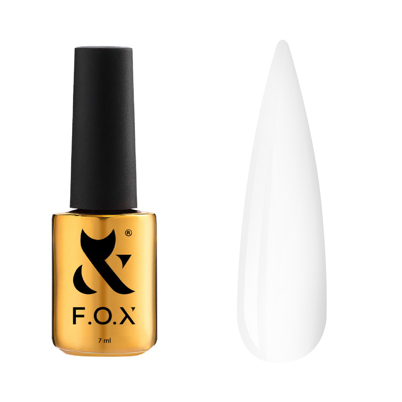 F.O.X Color Top 001 Brązowy Top Hybrydowy 7ml - Trwały Połysk UV LED